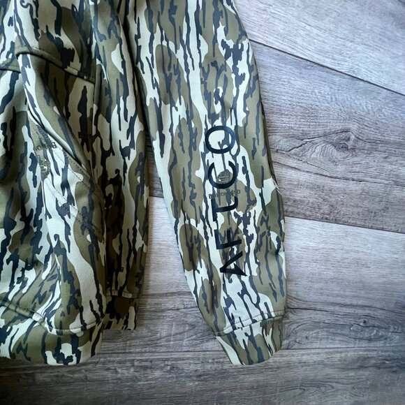 Aftco Gator Neck Camo Reaper Mossy Oak Outdoor Hunting Fishing Hoodie Vented - Picture 3 of 9